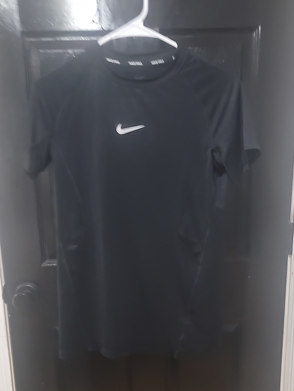 Nike Black Short-Sleeve Crew Neck Performance Tee
